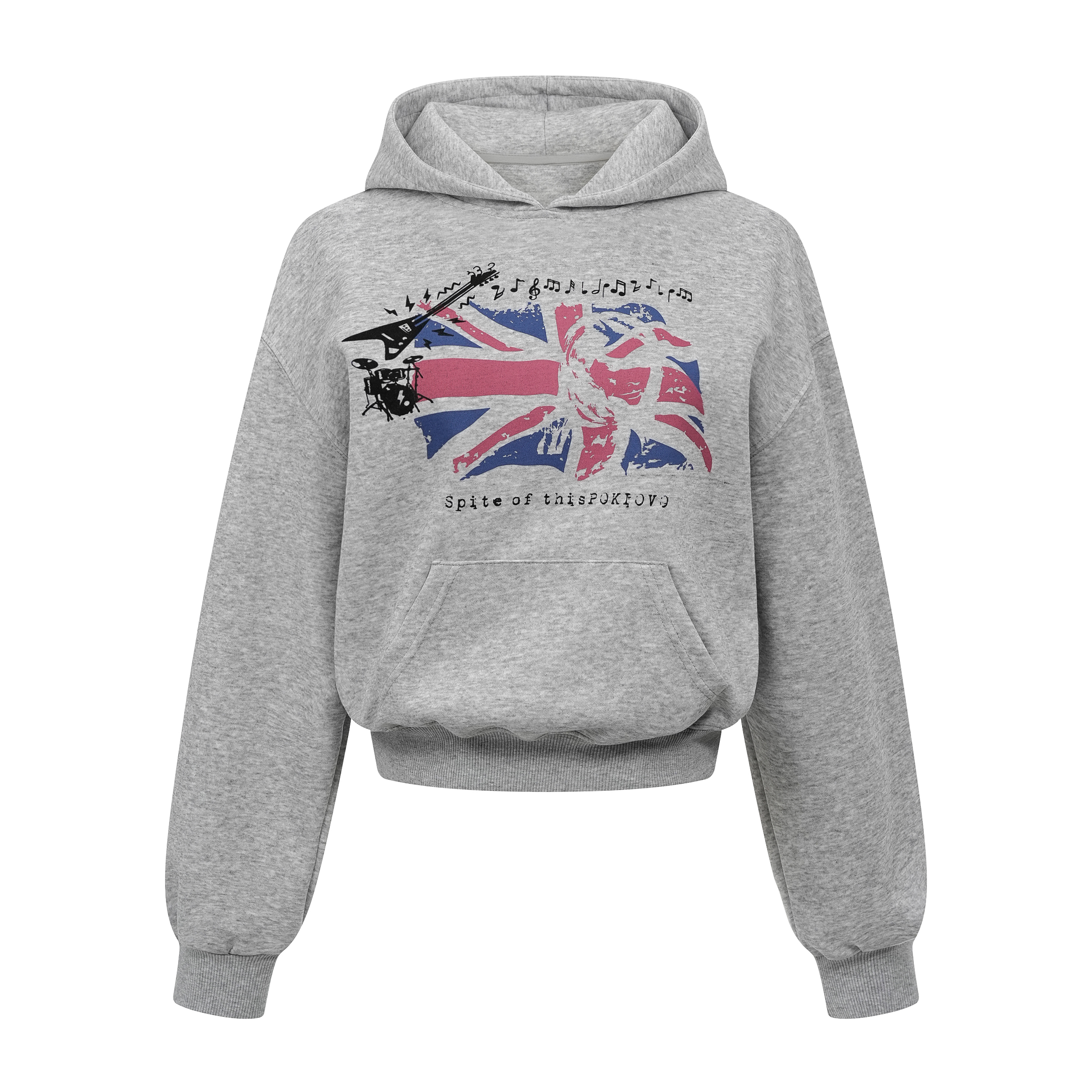 Focus Storm American Vintage Hooded Cropped Casual Slimming Long Sleeve 2025 Autumn New Women's Street Style Sweatshirt R8015# zx - Focus Storm