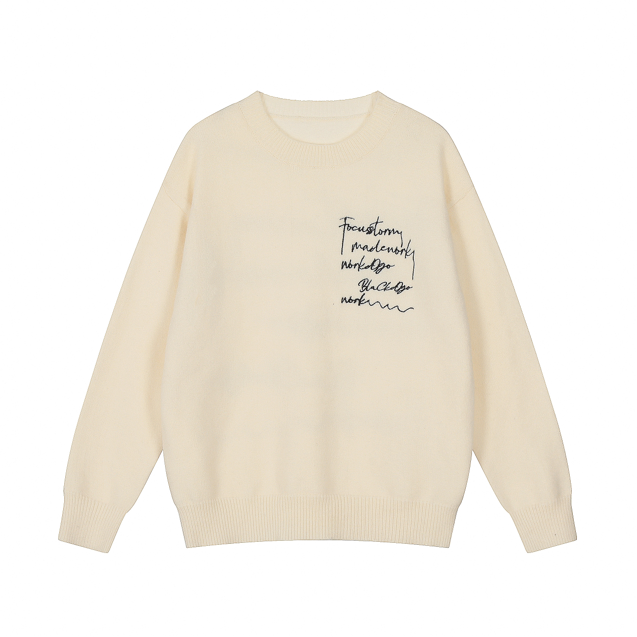 Focus Storm Korean Fashion Loose Versatile Warm Sweater 60657# zx - Focus Storm